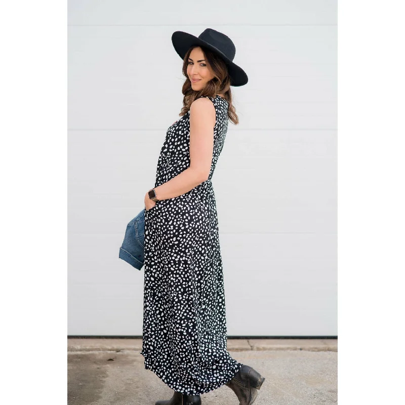 Dotted Tank Maxi Dress