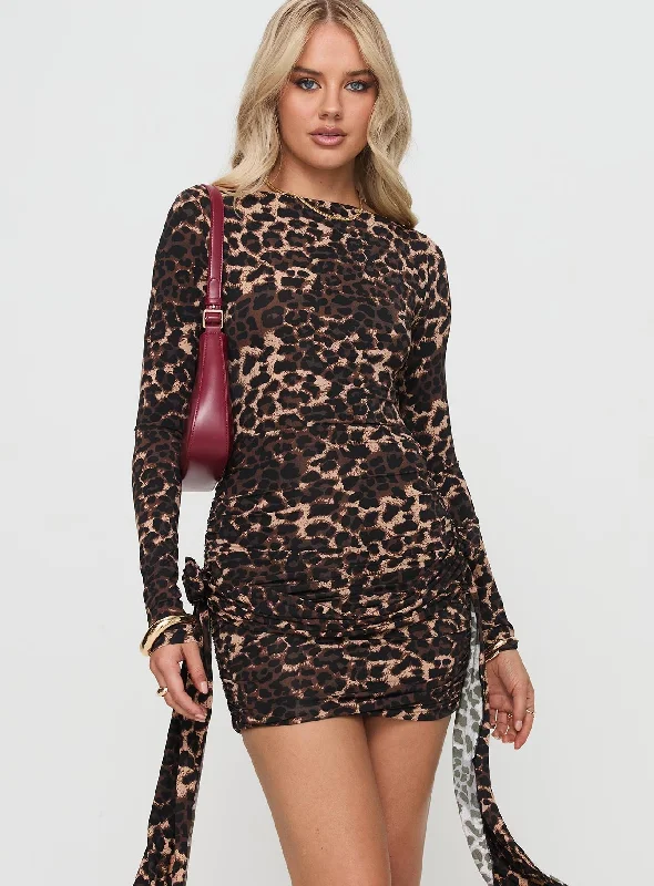 Glory Mini Dress Leopard