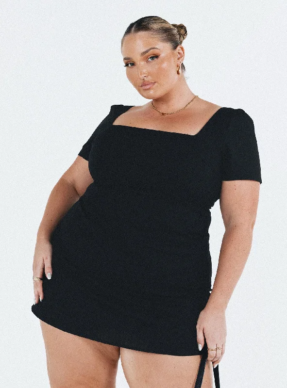 Hastings Mini Dress Black Curve