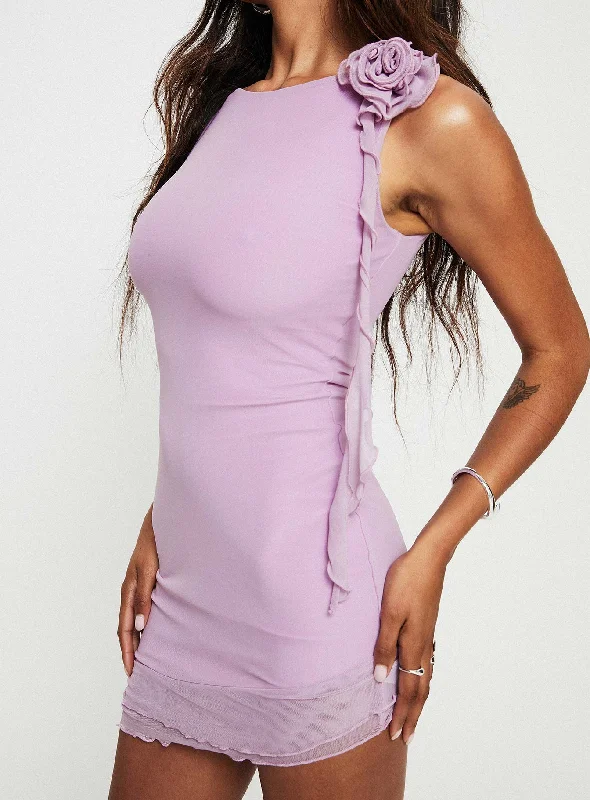 Lorello Mini Dress Purple