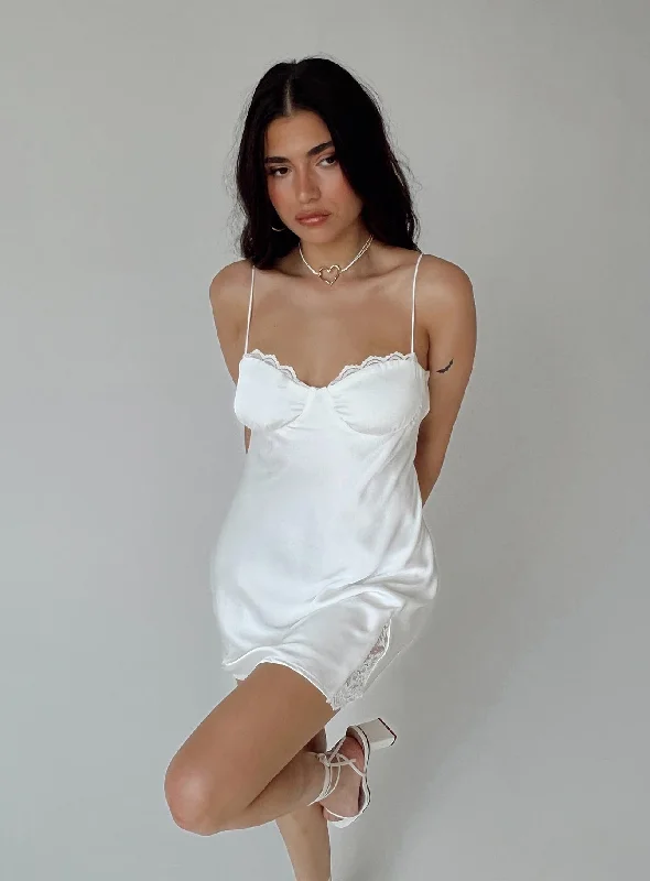 Snowbird Mini Dress White Petite